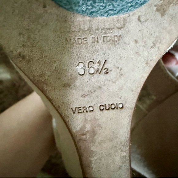 Miu Miu Tan Suede Wedge Sandals with cutout Design - Picture 8 of 10